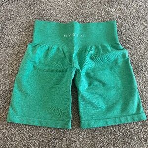 Green NVGTN Seamless shorts, small